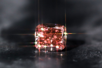 インテンスオレンジピンクダイヤモンド‐0,44ct