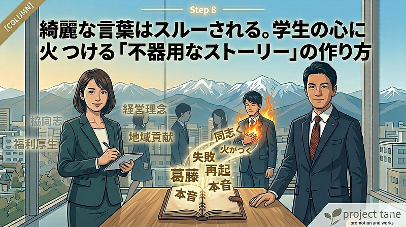その経営理念学生には透明に見えています