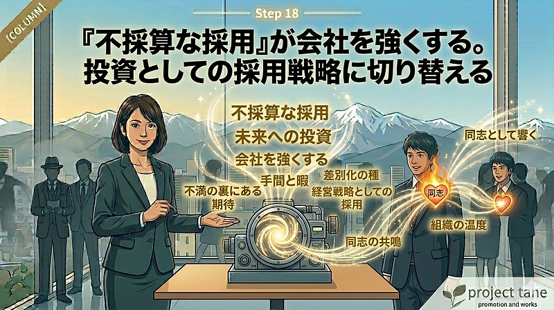 【Step18】『不採算な採用』が会社を強くする。投資としての採用戦略に切り替える