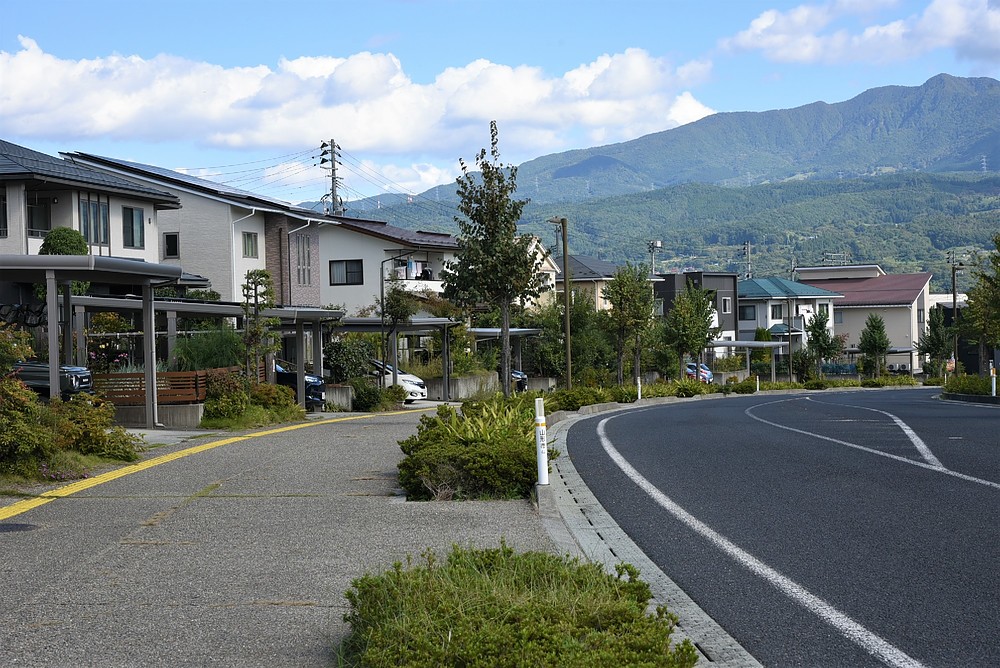 辻さんが携わった住宅地。整然とした街並みが特徴