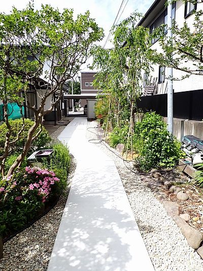山形市のO様邸のリガーデン完成しました