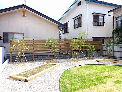 山形市のO様邸のガーデニング完成しました