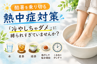 酷暑を乗り切る熱中症対策〜「冷やしちゃダメ」に縛られすぎていませんか？