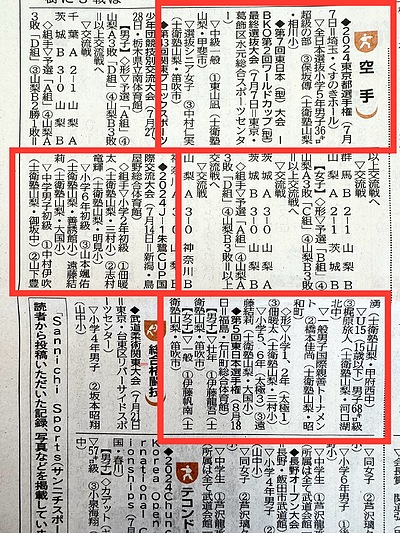 山日新聞に掲載されました